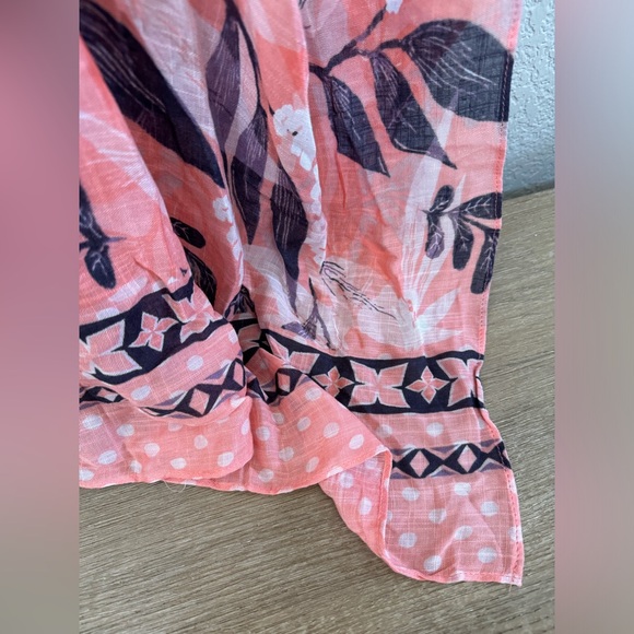 Pink & Navy Botanical Kimono - Picture 5 of 8